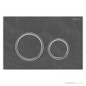 Geberit Sigma21 Flush Button, Slate with Chrome Trim