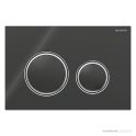 Geberit Sigma21 Flush Button, Black with Chrome Trim