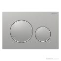 Geberit Sigma20 Flush Button, Stainless Steel with Chrome Trim, Tamper Proof