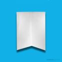 Doccia 3 Sided 900 x 900 x 900 Shower Wall, White