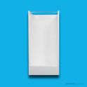 Doccia SE12 900 x 765mm Shower Enclosure, High Step, White