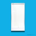 Doccia SE15 900 x 765mm Shower Enclosure, High Step, White