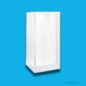 Doccia SE30 915 x 915mm Corner Shower Enclosure, Low Step, White