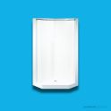 Doccia SE35 920 x 920mm Corner Shower Enclosure, Low Step, White