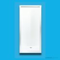 Doccia SE5 862 x 750mm Shower Enclosure, Low Step, White
