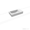 Kaldewei Cono Countertop Handbasin 1TH 550 x 300 x 100mm, Freeflow Waste