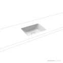 Kaldewei Cono Undercounter Washbasin 470 x 381mm, Freeflow Waste