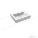 Kaldewei Cono Countertop Washbasin 1TH 600 x 500 x 120mm, Freeflow Waste