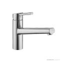 KWC Luna-E Swivel Sink Mixer - Stainless Steel