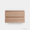 Loughlin Avoca Double Drawer Slim Wall Hung Timber Vanity