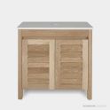 Loughlin Frenchy Two Door Freestanding Timber Vanity on Legs