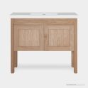 Loughlin Freo Two Door Freestanding Timber Vanity on Legs with Integrated Basin