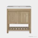 Loughlin Milton Two Door Freestanding Timber Vanity on Legs with Integrated Basin