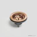 Oliveri Basket Waste with Extended Screw to suit Santorini Sinks, Copper AC14-CU-EXT