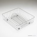 Oliveri Square Drainer Basket & Rack, Stainless Steel ACP31
