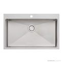 Oliveri Apollo Top, Flush & Under Mount Mega Bowl Sink 800mm, Stainless AP1491