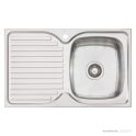 Oliveri Endeavour Topmount Single Bowl Sink 770mm, Left Drainer, Stainless EE22 1TH