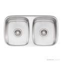 Oliveri Endeavour Undermount Double Bowl Sink 750mm, Stainless EE63U