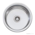 Oliveri Solitaire Top & Under Mount Round Sink 490mm, Stainless LR510