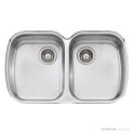 Oliveri Monet Undermount Double Bowl Sink 820mm, Stainless MO70U