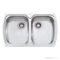 Oliveri Monet Topmount Double Bowl Sink 815mm, Stainless MO763 1TH