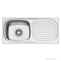 Oliveri Martini Topmount Single Bowl Sink 740mm, Right Drainer, Stainless MR501 1TH