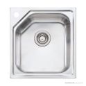 Oliveri Nu-Petite Topmount Single Bowl Sink 460mm, Stainless NP610 1TH