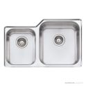 Oliveri Nu-Petite Undermount 1 & 3/4 Double Bowl Sink 791mm, Stainless NP62U