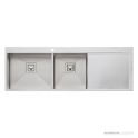 Oliveri Professional Series Topmount 1 & 3/4 Double Bowl Sink 1450mm, Right Drainer, Stainless PR1111 1TH