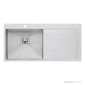 Oliveri Professional Series Topmount Single Bowl Sink 1040mm, Right Drainer, Stainless PR1121 1TH