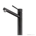 Oliveri Pepe 206mm Swivel Sink Mixer, Black Granite