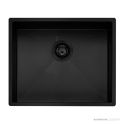 Oliveri Spectra Top, Flush & Under Mount Single Bowl Sink 540mm, Black SB50BK