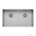 Oliveri Spectra Top, Flush & Under Mount Double Bowl Sink 780mm, Stainless SB63SS