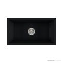 Oliveri Sicily Top & Under Mount Fireclay Farmhouse Single Bowl Sink 840mm, Matte Black SC-MB1980