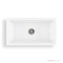 Oliveri Sicily Top & Under Mount Fireclay Farmhouse Single Bowl Sink 840mm, White SC-WH1980