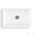Oliveri Sicily Top & Under Mount Fireclay Farmhouse Single Bowl Sink 760mm, White SC-WH1982U