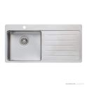 Oliveri Sonetto Topmount Single Bowl Sink 1035mm, 1th, Right Drainer, Stainless SN1021