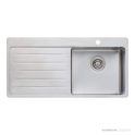 Oliveri Sonetto Topmount Single Bowl Sink 1035mm, 1th, Left Drainer, Stainless SN1022