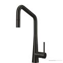 Oliveri Essente 261mm Square Goose Neck Pull Out Mixer, Brushed Black