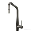 Oliveri Essente 261mm Square Goose Neck Pull Out Mixer, Gunmetal
