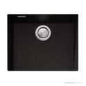 Oliveri Santorini Granite Undermount Single Bowl Sink 560mm, Black ST-BL1550U OF