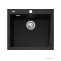 Oliveri Santorini Granite Topmount Single Bowl Sink 560mm, Black ST-BL1551 OF