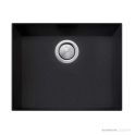 Oliveri Santorini Granite Undermount Grande Single Bowl Sink 600mm, Black ST-BL1560U