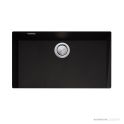 Oliveri Santorini Granite Undermount Mega Single Bowl Sink 760mm, Black ST-BL1590U OF