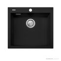 Oliveri Santorini Granite Topmount Large Single Bowl Sink 560mm, 1th, Matte Black ST-MB1551 OF