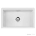 Oliveri Santorini Granite Undermount Farmhouse Single Bowl Sink 838mm, White ST-WH1584U