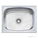 Oliveri Laundry Inset Single Bowl Sink 45 Litre Tub 590mm, 0-2th, Stainless TI45