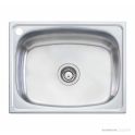 Oliveri Laundry Inset Single Bowl Sink 45 Litre Tub 590mm, Stainless TI45 LTH