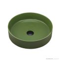 Oliveri Terzofoco Counter Top Short Circular Basin 405mm, Olive Green