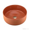 Oliveri Terzofoco Counter Top Circular Basin 420mm, Red Clay